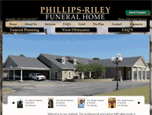Tablet Screenshot of phillipsrileyfuneralhome.com